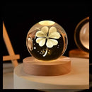 AstroLed - Luminária Elegante 3D com Suporte de Madeira